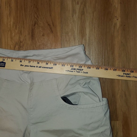 PrAna Kanab Pants Climbing Womens Small Beige Elastic Waist Pockets - Picture 9 of 10